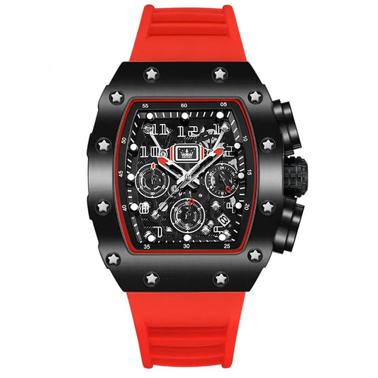 OLEVS Men Sports Watch 3608 Red