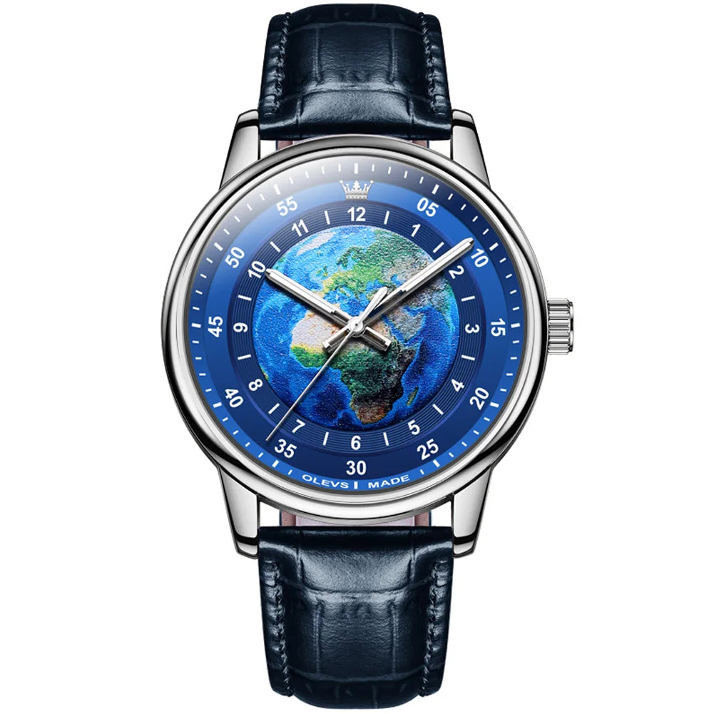 Men Watch OLEVS 5583  Blue