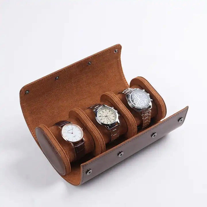 Triple Watch case - Brown