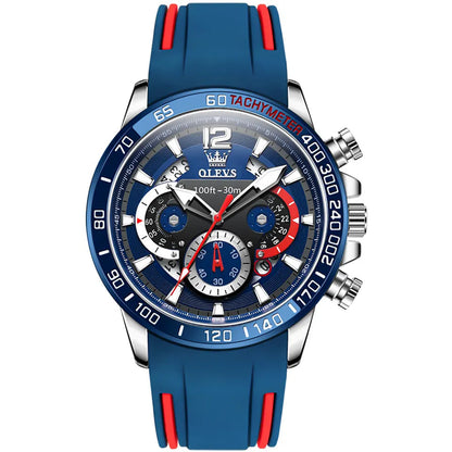 Men Watch OLEVS 9936  Blue