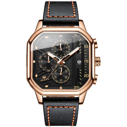 Men Watch OLEVS 9950  Rose Gold