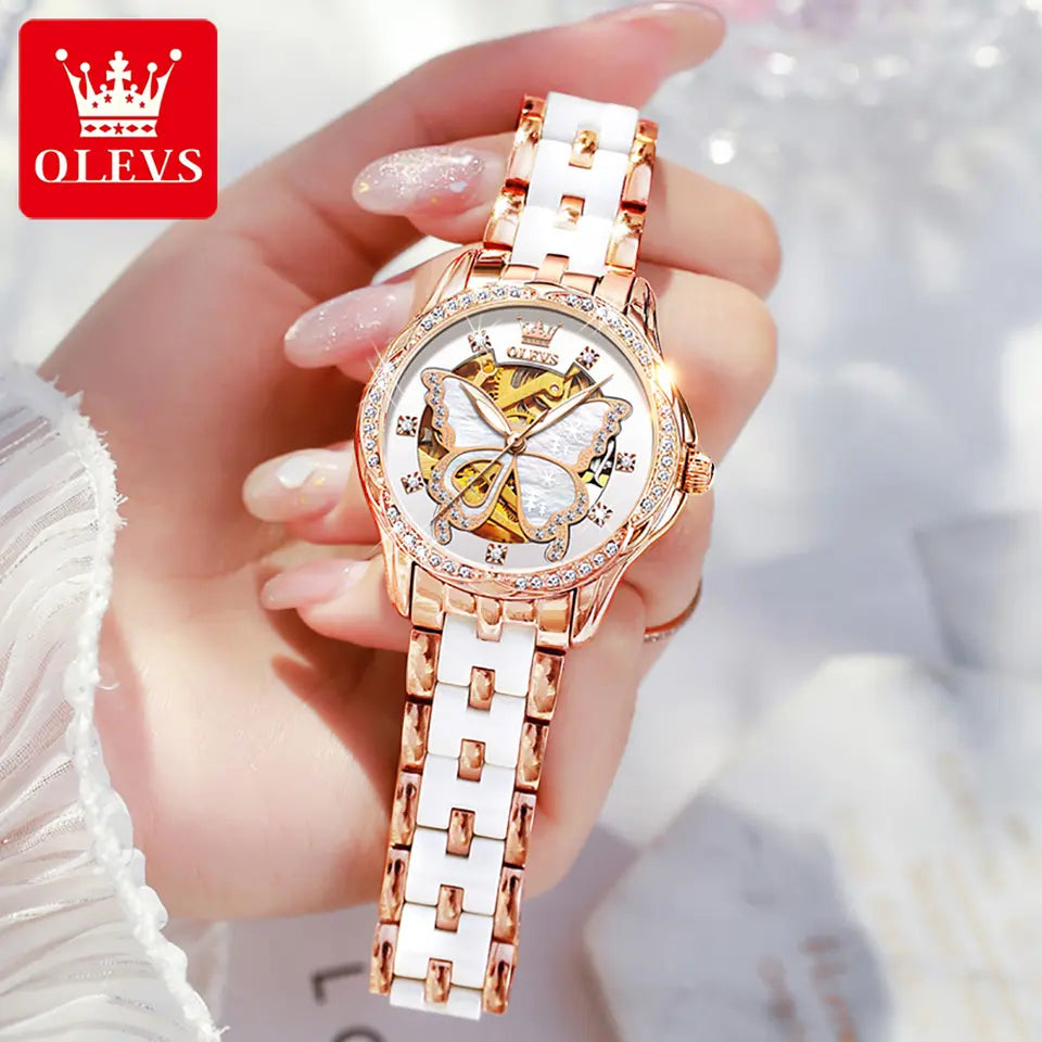 OLEVS Lady's Butterfly II - Ceramics strap