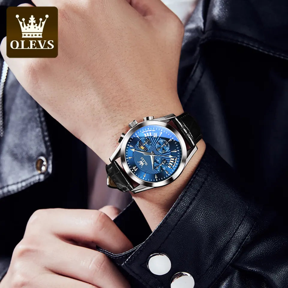 OLEVS Men Luxury Watch 2876 Black