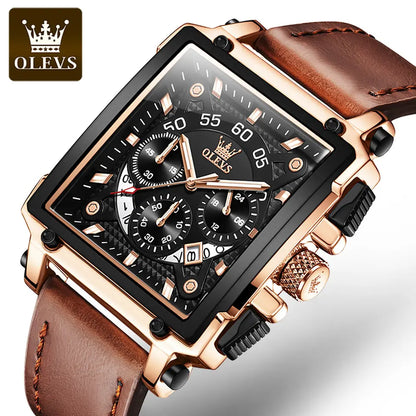 Men Watch OLEVS 9919 Luxury Business Watch Silver