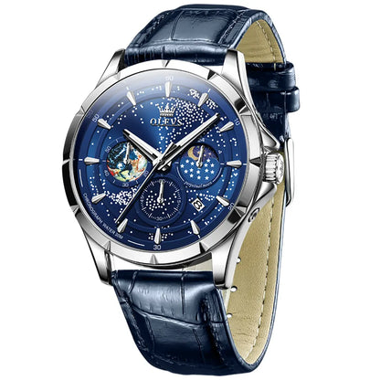 OLEVS Men Watch 5538 Blue