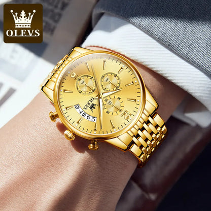 OLEVS Men Watch 2867 Gold