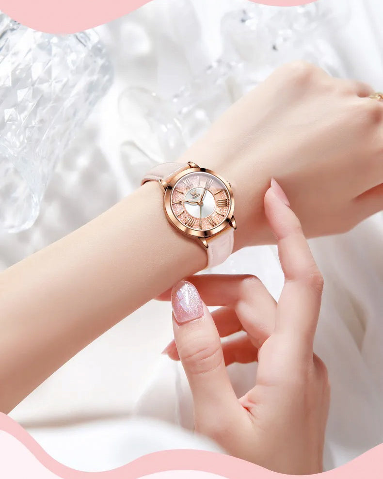 OLEVS Lady's Pink Diamonds - Pink