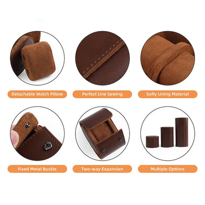 Double Watch case - Brown